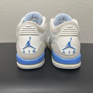Air Jordan 3 Retro High Top Shoes White Blue Youth 6.5Y GS Sneakers